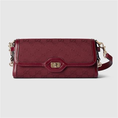 verde rosso verde gucci|Gucci Luce mini shoulder bag in Rosso Ancora red canvas.